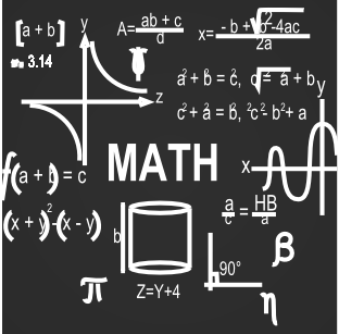 Image of math exercise on blackboard